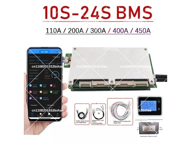 Smart Bms 24S 200A Bluetooth Lifepo4 - Akıllı Bluetooth BMS 10S-24S 200A 300A