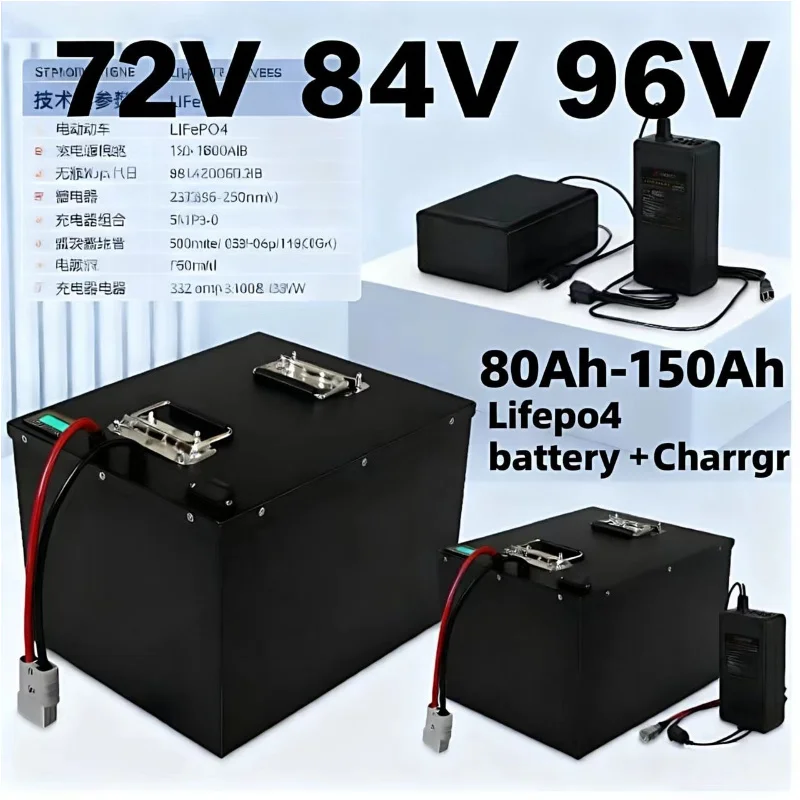 Lifepo4 72V 100Ah Battery Pack Ev - BMS'li LIFEPO4 Pil Paketi 72V 84V