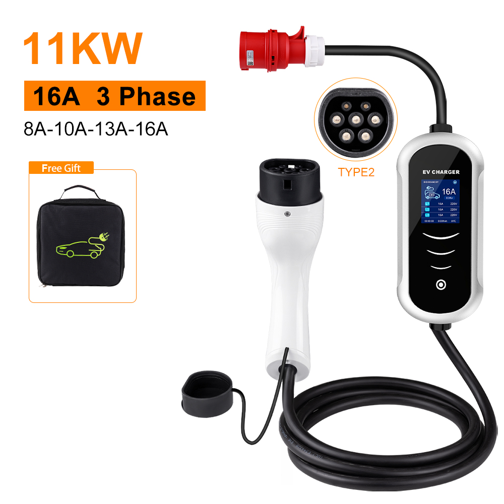 IPENGEN tipi 2 taşınabilir ele - Type 2 Portable Ev Charger 11Kw Cee incelemesi ve fiyatı