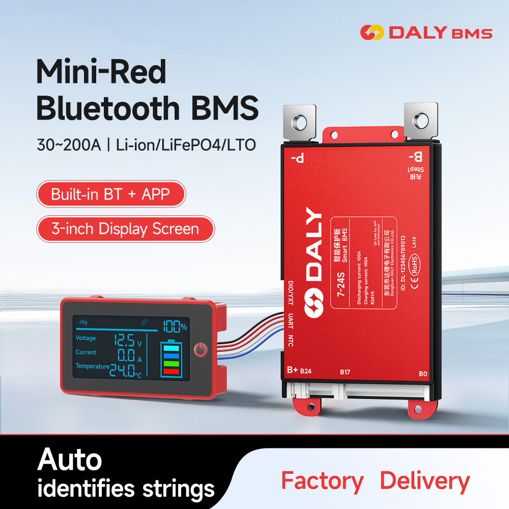 Daly Smart 3 inç LCD BMS 30A 4 - Smart Bms 24S 200A Bluetooth Lifepo4 incelemesi ve fiyatı